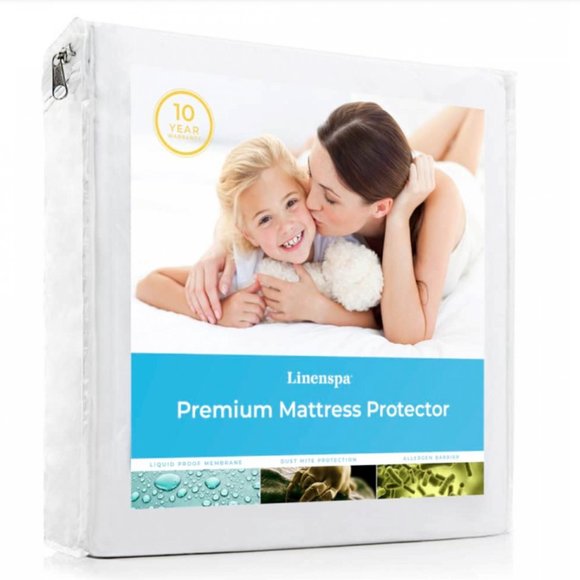 Linenspa Premium Mattress Protector for Liquids/Dust Mites/Allergen Sz Twin XL - Picture 1 of 7